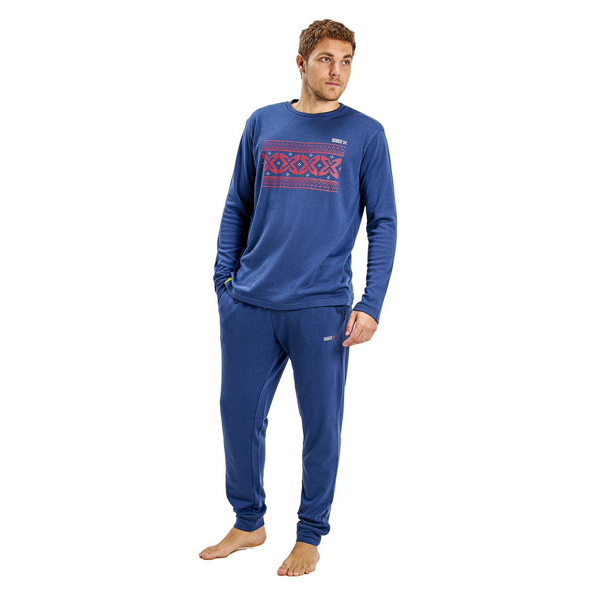 Textil Homem Pijamas / Camisas de dormir Munich MUDP0250 Azul