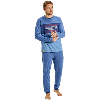 Textil Homem Pijamas / Camisas de dormir Munich MUDP0252 Azul
