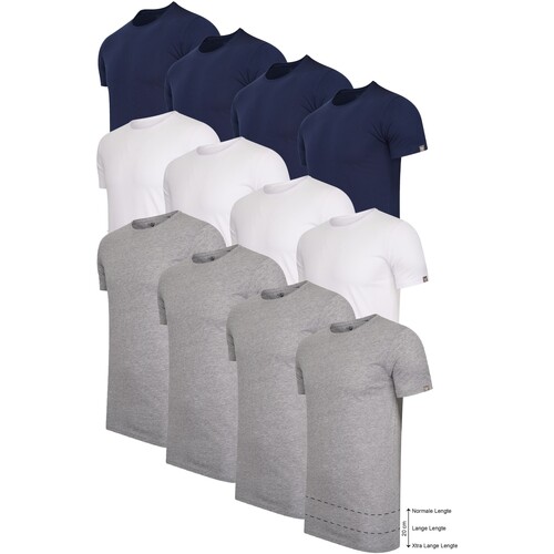Textil Homem Navy Seal Jacket Navy Cappuccino Italia 12-Pack Voordeelpakket T-shirts Multicolor
