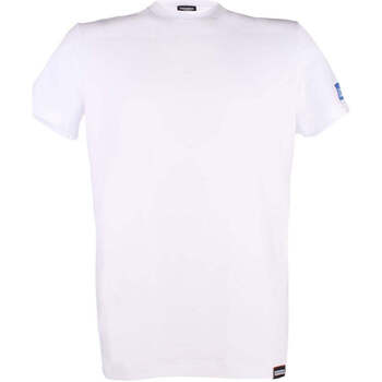 Textil Homem T-shirts e Pólos Dsquared  Branco