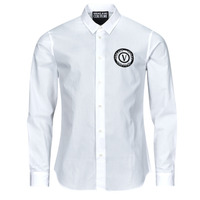 Textil Homem Camisas mangas comprida CONFECCIONADO EM SARJA slim JEANS Diferenciado 76GALYS1 Branco