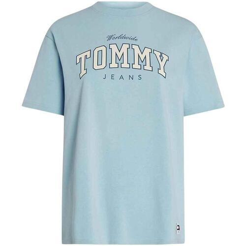 Textil Mulher T-shirts e Pólos Tommy Jeans  Azul
