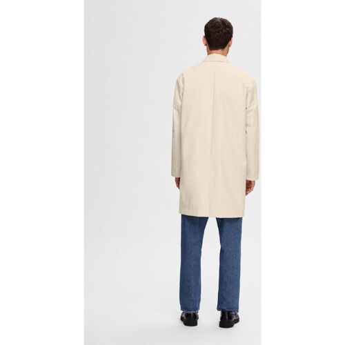 Selected 16091586 SLHDEVON LAYERS CARCOAT-OATMEAL Bege