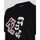 Textil Mulher T-shirts Shorts e Pólos Karl Lagerfeld 240W1727 OVERSIZED IKONIK VARSITY TEE Preto