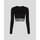 Textil Mulher camisolas Karl Lagerfeld 240W1716 SEAMLESS LOGO Preto