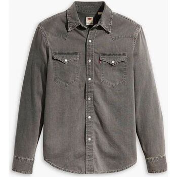 Textil Homem Camisas mangas comprida Levi's 85745 0148 - CLASSIC WESTERN-CALYPSO Cinza