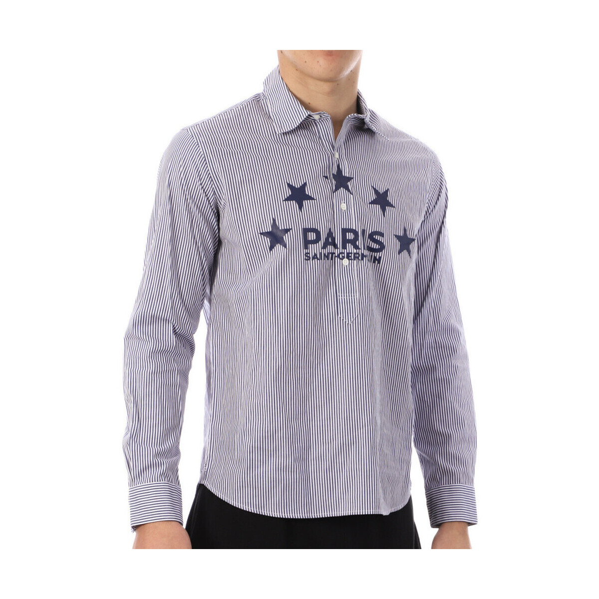 Textil Homem Camisas mangas comprida Paris Saint-germain  Azul
