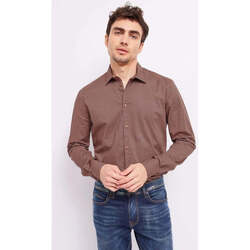 Textil Homem Camisas mangas comprida Gaudi 321GU45006-326066-01-26-1 Bege
