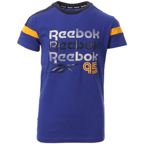 Textil Rapaz T-Shirt mangas curtas Reebok AEROBIC Sport  Azul