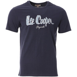 Textil Homem T-Shirt mangas curtas Lee Cooper  Azul
