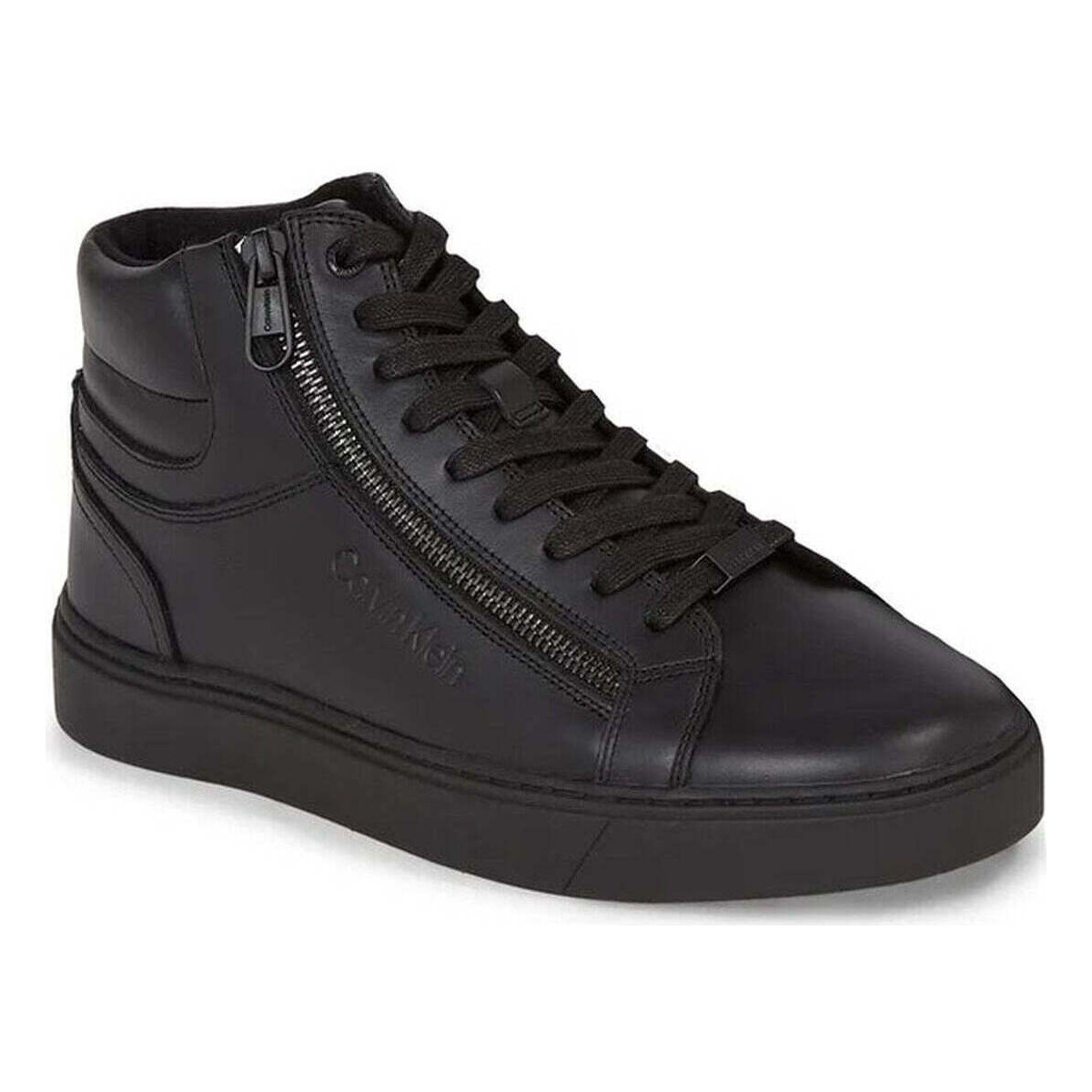 Sapatos Homem Sneakers CALVIN KLEIN Vulc Lace Up HW0HW00839 Black White 0GN  Preto