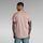 Textil Homem T-shirts e Pólos G-Star Raw D16396 2653 LASH-G216 LT BERRY MIST Rosa