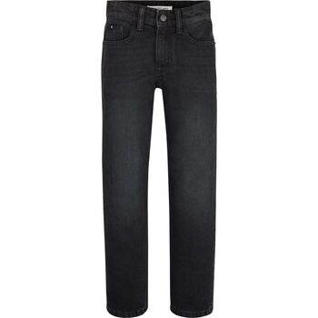 Textil Rapaz Jeans Paris ancle cut mit destroyed Elementen Calvin Klein Jeans IB0IB01788-WASHED BLACK Preto