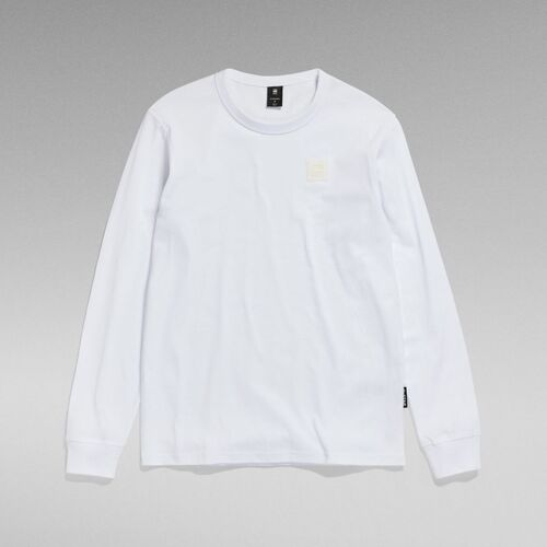 Textil Homem D24297-d384 Boxy Shirt-shadow para homem G-Star Raw F23455-C336 PREMIUM BASE-110 WHITE Branco