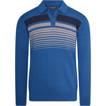 Textil Homem Space Plein t-shirt Cappuccino Italia L/S Knit Polo Azul