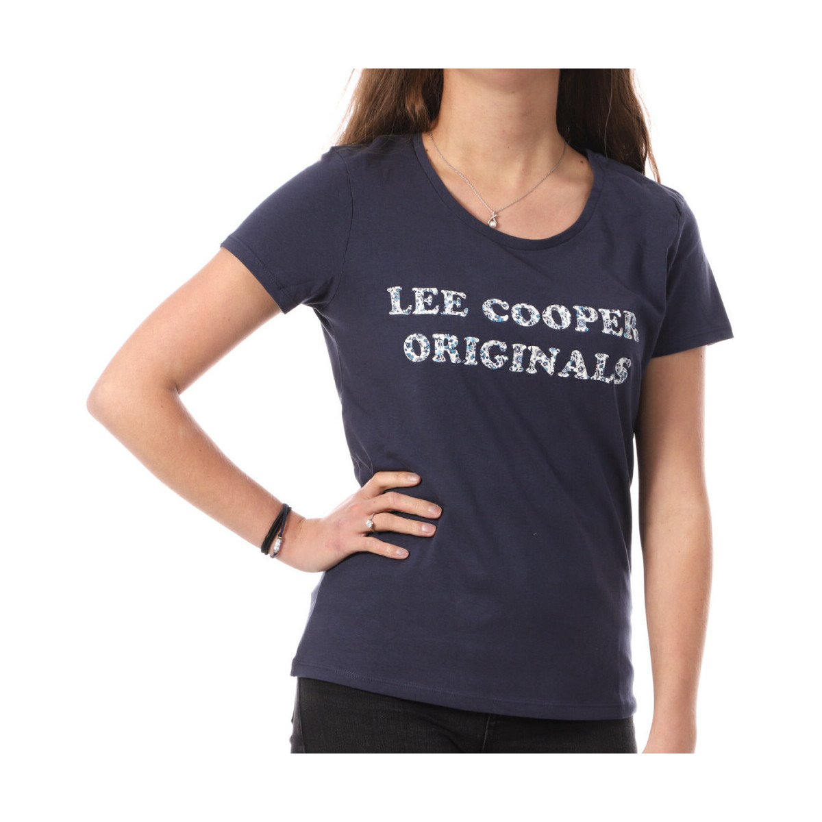 Textil Mulher T-shirts e Pólos Lee Cooper  Azul