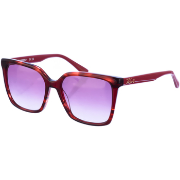 A garantia do preço mais baixo Mulher óculos de sol Karl Lagerfeld KL6014S-049 Vermelho