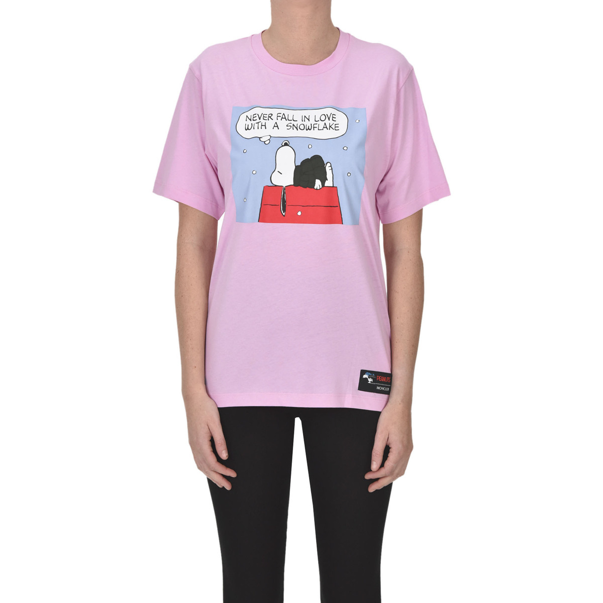 Textil Mulher T-shirts e Pólos Moncler TPS00003002AE Rosa
