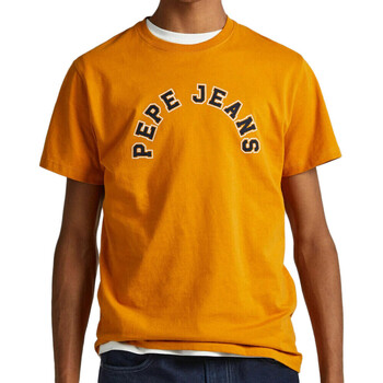Textil Homem T-Shirt mangas curtas Pepe navy  Amarelo