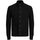Textil Homem camisolas Jack & Jones 12242947 GRID CABLE CARDIGAN-BLACK Preto