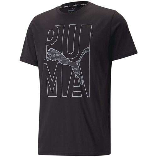 Textil Homem T-shirts e Pólos Puma  Preto