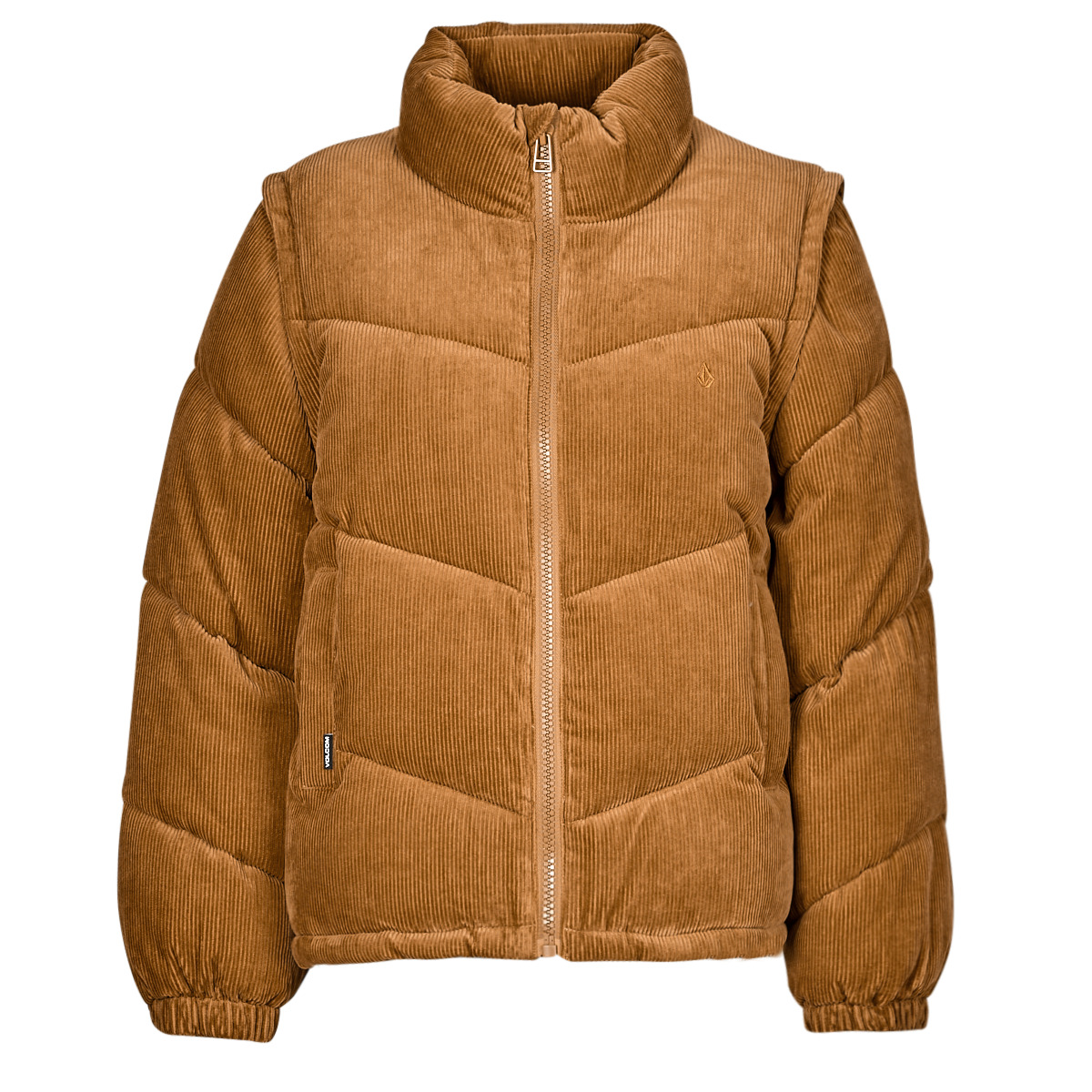 Textil Mulher Quispos Volcom CORD'N PUFF Castanho