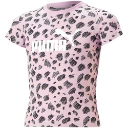 Teveggies Rapariga T-Shirt mangas curtas Puma  Rosa