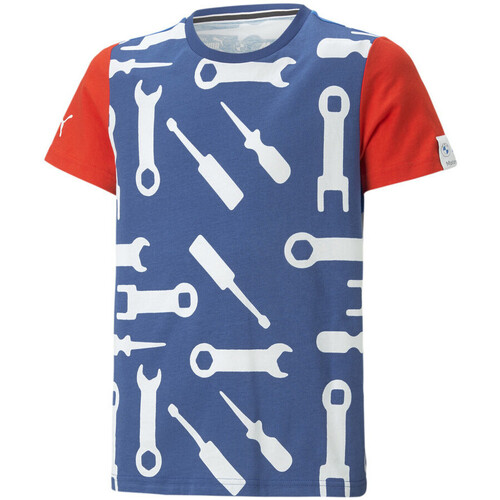 Textil Rapaz T-shirts e Pólos Puma Light  Azul
