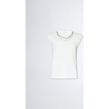 Textil Mulher T-shirts e Pólos Liu Jo WA4016 J5003-Q9998 Branco