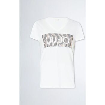 Textil Mulher T-shirts e Pólos Liu Jo WA4019 JS923-Q9994 Branco