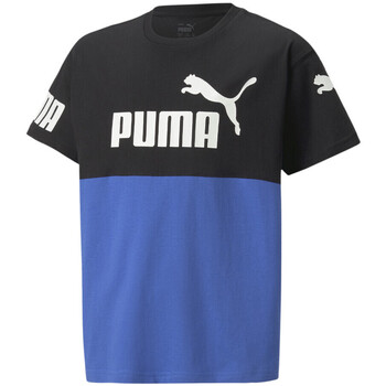 Textil Rapaz T-Shirt mangas curtas Mms Puma  Azul
