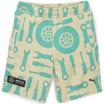 Textil Criança Shorts / Bermudas Glitter Puma  Bege