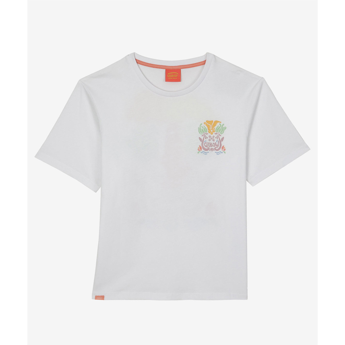 Textil Mulher T-Shirt mangas curtas Oxbow Tee-shirt TOBAB Branco