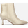 Sapatos Mulher Botins La Modeuse 69484_P161687 Ouro