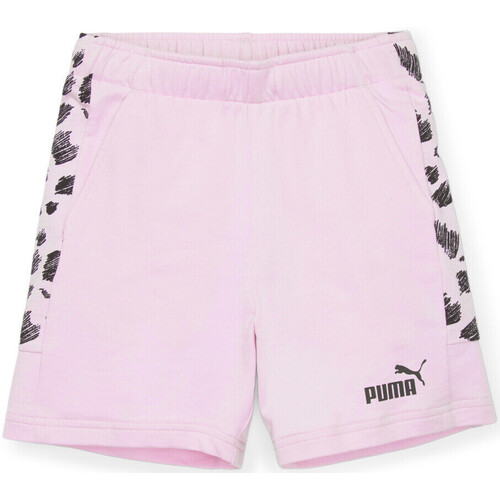 Textil Rapariga Shorts / Bermudas Svarta Puma  Rosa