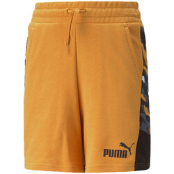 Textil Rapaz Shorts / Bermudas Puma  Laranja