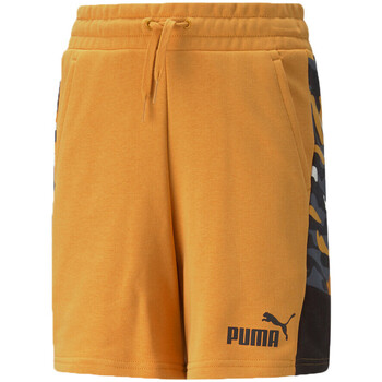 Textil Rapaz Shorts / Bermudas Mms Puma  Laranja