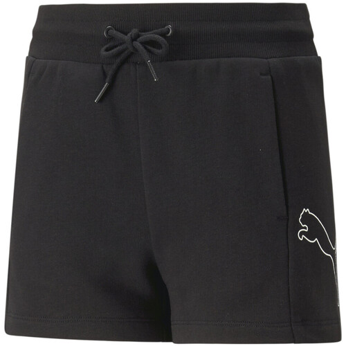Textil Rapariga Shorts / Bermudas Puma  Preto