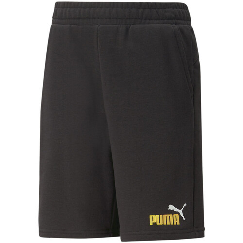 Textil Rapaz Shorts / Bermudas Svarta Puma  Preto