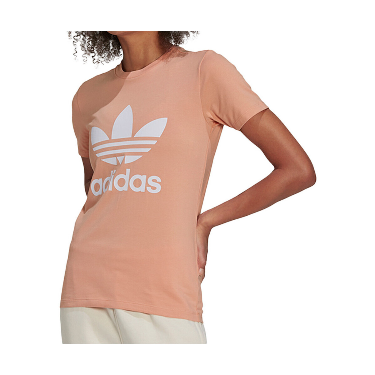 Textil Rapariga T-shirts e Pólos adidas Originals  Bege