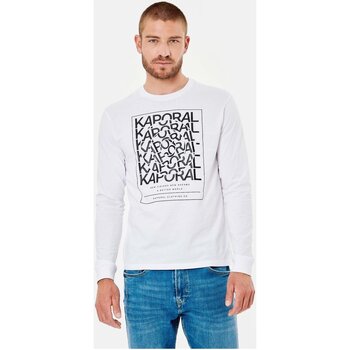 Textil Homem T-shirt mangas compridas Kaporal RUDY Branco