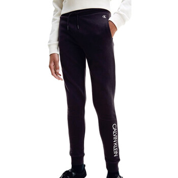 Textil Rapariga Shorts a vita alta con ricamo Blu Calvin Klein Jeans  Preto