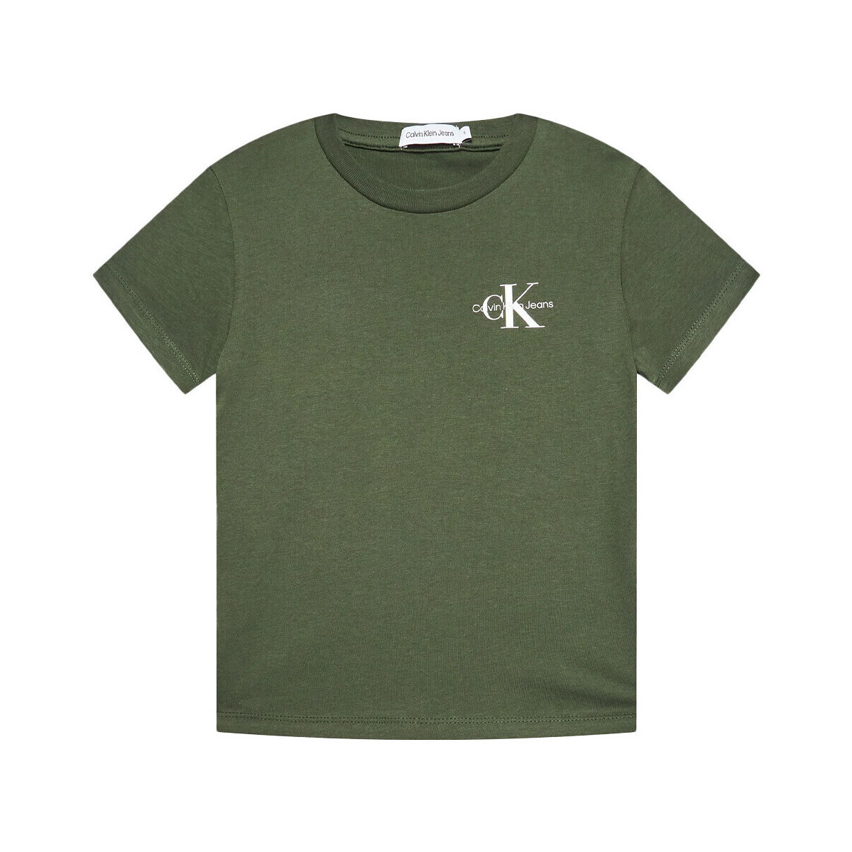 Textil Rapaz T-shirts e Pólos Calvin Klein Jeans  Verde