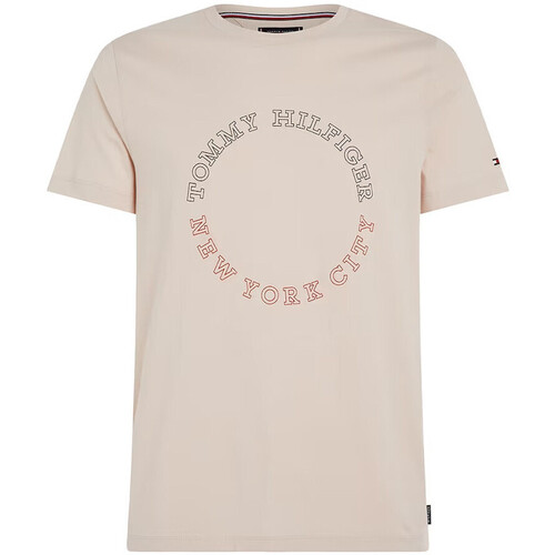 Textil Homem T-shirts e Pólos Tommy Hilfiger  Rosa