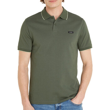 Textil Homem T-shirts e Pólos Calvin Classic Klein Jeans  Verde