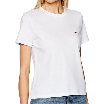 Textil Mulher Tommy Jeans tonal NYC photoprint flag print t-shirt in black Tommy Hilfiger  Branco