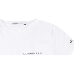 Textil Rapaz T-shirts e Pólos Calvin Klein Jeans  Branco