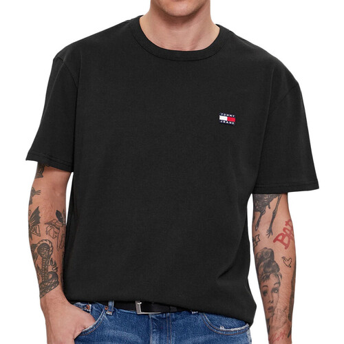 Textil Homem T-shirt BARROW Real compridas Tommy Hilfiger  Preto