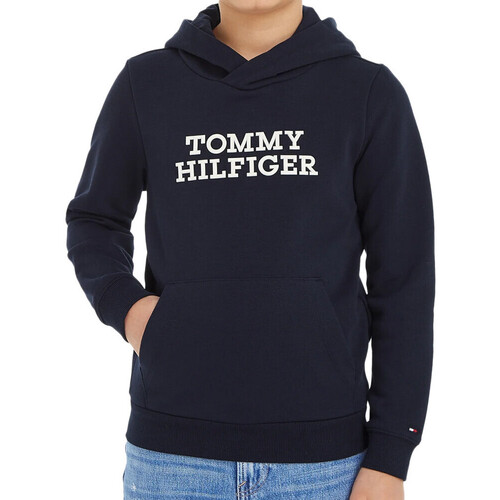 Textil Rapaz Sweats Tommy Hilfiger  Preto
