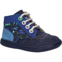 Sapatos Criança Botas Kickers 947581-10 KICKBONZIP Azul
